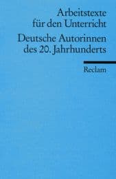 Cover von Deutsche Autorinnen des 20.Jahrhunderts