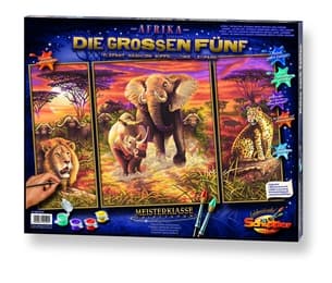 Cover von Malen nach Zahlen: Afrika - Die großen Fünf