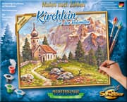 Cover von Malen nach Zahlen: Kirchlein in den Dolomiten