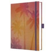 Cover von Notizbuch Jolie A5 Pure Palms pink, violett, gelb