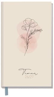 Cover von Häfft-Timer slim - Jugendkalender Dainty Flower 2026/2027