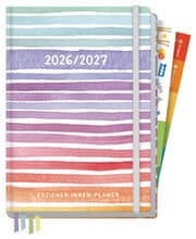 Cover von Erzieher-Planer Color Stripes A5+ 2026/2027