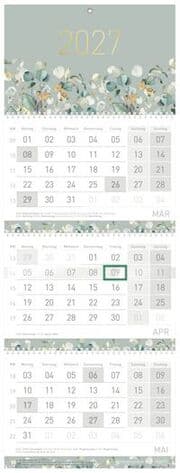 Cover von Drei-Monatskalender Premium Minty Leaves 2027