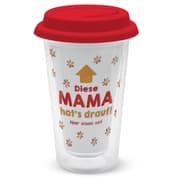 Cover von Glasbecher to go 'Diese Mama hat's drauf'