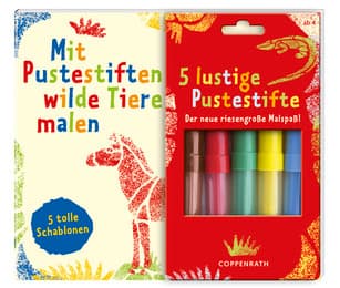 Cover von Mit Pustestiften wilde Tiere malen