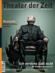Cover von Theater der Zeit - 01. Oktober 2009