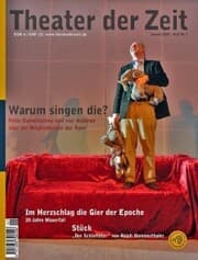 Cover von Theater der Zeit - 01. Januar 2009