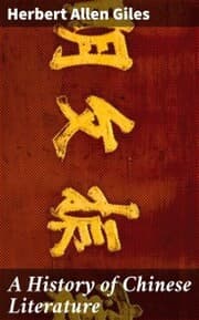 Cover von A History of Chinese Literature