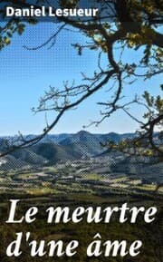 Cover von Le meurtre d'une âme