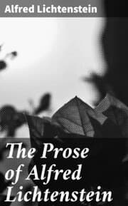 Cover von The Prose of Alfred Lichtenstein
