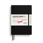 Cover von Akademischer Wochenplaner Medium A5 18 Monate Schwarz 2027