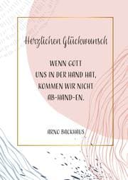 Cover von Doppelkarte 'Wenn Gott uns in der Hand hat ...'