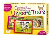 Cover von Unsere Tiere. 48 Fotokarten für Sprachförderung, Literacy und Sachbegegnung