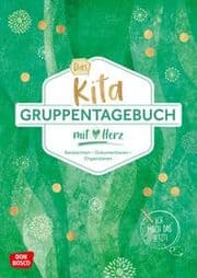 Cover von Das Kita-Gruppentagebuch mit Herz, DIN A 4, Variante 'Grün'
