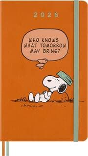 Cover von Moleskine Peanuts: Snoopy Wochen-Notizkalender L/A5 Orange 2026