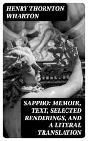 Cover von Sappho: Memoir, text, selected renderings, and a literal translation
