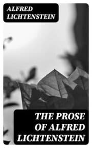 Cover von The Prose of Alfred Lichtenstein