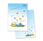 Cover von OUPS Notizblock A6 - unliniert - blau