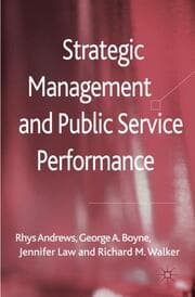 Cover von Strategic Management and Public Service Performance