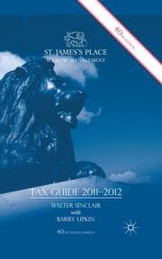 Cover von St. James's Place Tax Guide 2011-2012