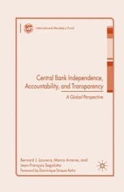 Cover von Central Bank Independence, Accountability, and Transparency