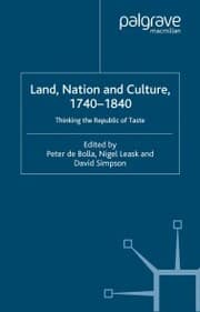 Cover von Land, Nation and Culture, 1740-1840