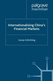 Cover von Internationalising China's Financial Markets