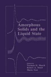 Cover von Amorphous Solids and the Liquid State