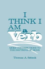 Cover von I Think I Am a Verb