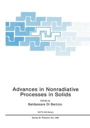 Cover von Advances in Nonradiative Processes in Solids