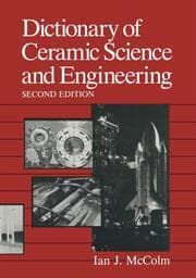Cover von Dictionary of Ceramic Science and Engineering