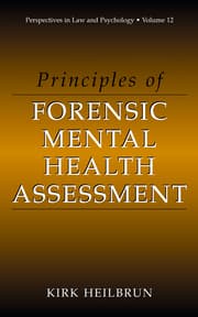 Cover von Principles of Forensic Mental Health Assessment