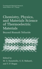 Cover von Chemistry, Physics and Materials Science of Thermoelectric Materials