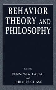 Cover von Behavior Theory and Philosophy