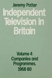 Cover von Independent Television in Britain
