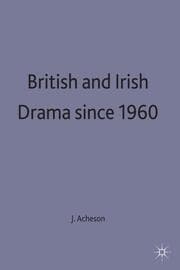 Cover von British and Irish Drama since 1960