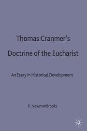 Cover von Thomas Cranmer's Doctrine of the Eucharist