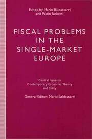 Cover von Fiscal Problems in the Single-Market Europe