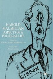 Cover von Harold Macmillan: Aspects of a Political Life