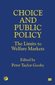 Cover von Choice and Public Policy
