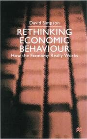 Cover von Rethinking Economic Behaviour