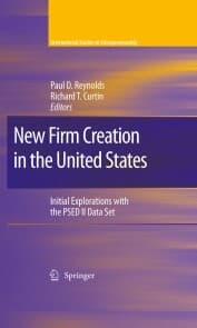 Cover von New Firm Creation in the United States