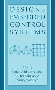 Cover von Design of Embedded Control Systems