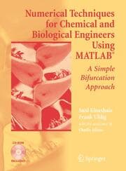 Cover von Numerical Techniques for Chemical and Biological Engineers Using MATLAB®