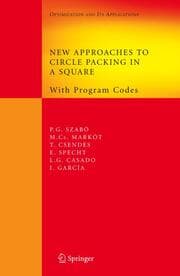 Cover von New Approaches to Circle Packing in a Square