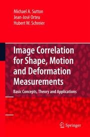 Cover von Image Correlation for Deformation, Motion and Shape Measurements
