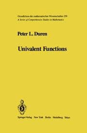 Cover von Univalent Functions