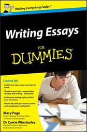 Cover von Writing Essays For Dummies, UK Edition