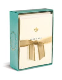 Cover von Boxed Notes: Thank You Fleur de Lis - Gruß- und Geschenkkartenbox mit Kuverts: Dankeschön mit Fleur-de-Lis