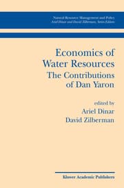 Cover von Economics of Water Resources: The Contributions of Dan Yaron